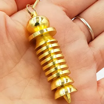 Bruxa pingente pêndulo de radiestesia Vidência Ponto de Bola Egípcio Bobina de cobre pendulo radiestesia pingentes para fazer jóias