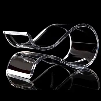 Sem Fone de ouvido Transparente de 4mm de Fone de ouvido Fábrica da exposição de Grande Fone de ouvido Rack de Gancho do Fone de ouvido Stand de Vendas de Exibição Direc O0R8