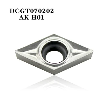 DCGT070202 AK H01 DCGT32.52 ferramenta para torneamento de Alumínio, lâmina do cortador de Inserir a Ferramenta de Corte CNC AL +Liga de ESTANHO madeira