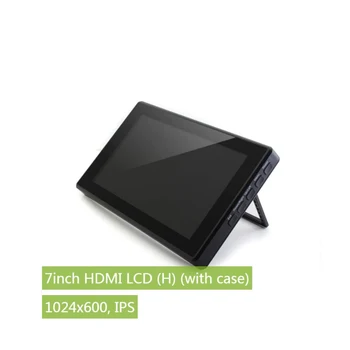 ShenzhenMaker de Armazenamento de 7 polegadas LCD HDMI (H) Tela de Toque Capacitivo com Tampa de Vidro Temperado 1024x600 IPS suporta mini PCs