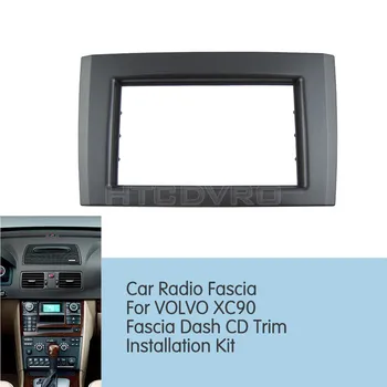 YMODVHT 2din auto-Rádio Fáscia para a Volvo XC90 Estéreo no Painel de Montagem do Traço Guarnição Kit de Instalação de Quadro de