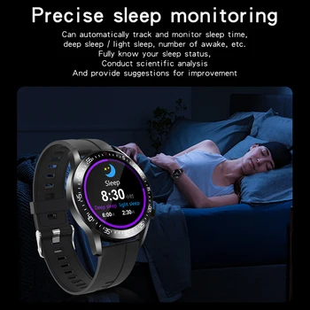 LIGE 2020 Novo Ecrã táctil de Homens e Mulheres Inteligentes relógio de frequência Cardíaca Pressão arterial de sono de Fitness tracker Para Apple, Android