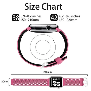 Novo Esporte Bandas para a Apple Assista 5 4 38 42mm Banda de Silicone Substituição da Correia para o IWatch 4 3 2 40 44 milímetros Pulseira Acessórios