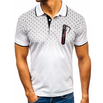 Homens de Camisa de Polo do Verão Top Roupa masculina de Manga Curta Topo Camisas Casuais para homens Streetwear camisas camisas para hombre #w