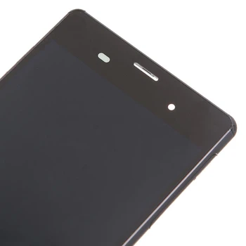 Display LCD + Touch Painel com Moldura para Sony Xperia Z3 (Versão Dual SIM) / D6633 / L55U (Preto)