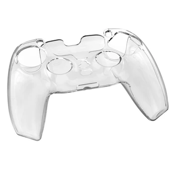 Transparente, Clara Hard Case Capa Protetora Shell de Pele para o PlayStation da Sony Dualshock 5 PS5 Controlador de Cristal Cheio Protetor