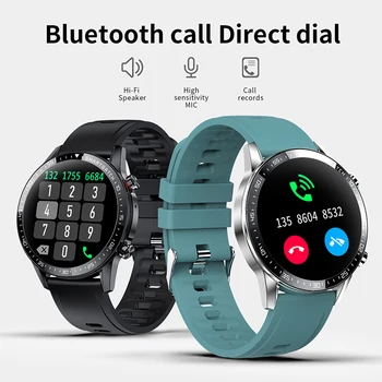 LIGE 2021 Nova chamada Bluetooth smart watch homens waterproof o Esporte relógio de Fitness Heart rate Monitor de pressão arterial de controlador de Atividade