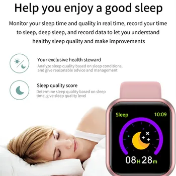 2020 Smart Watch Homens Mulheres Pressão Arterial de Fitness Tracker Esporte Impermeável D20 Pro Relógio Smartwatch para Android IOS Relógio Inteligente