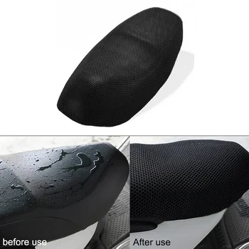 1Pcs Anti-Derrapante 3D Moto Coxim de Assento de Cobertura Líquida de Calor de Isolamento de Tecido de Malha Almofada Almofada Protetor de S-XXXXXL
