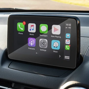 Para Mazda 2 Demio DJ-Presentes Estilo Carro de Exibição do Filme de Navegação GPS Tela de Vidro Película de Proteção, Controle da Tela LCD