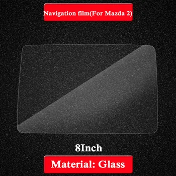 Para Mazda 2 Demio DJ-Presentes Estilo Carro de Exibição do Filme de Navegação GPS Tela de Vidro Película de Proteção, Controle da Tela LCD