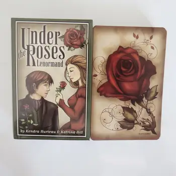 Novo baralho de Tarô oráculos cartas misteriosas adivinhação Sob as Rosas lenormand c oráculos deck para mulheres meninas cartões de jogo de jogo de tabuleiro