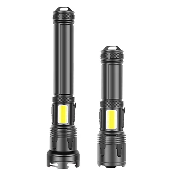 Multi-função de chutes de Longa distância da Lâmpada de Caça XHP COB LED Multi-função de Lanterna de Carregamento USB 1800LM 3000LM Caça Lâmpada