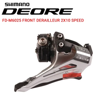 Shimano Deore M6025 2x10 Velocidade 34.9 Grampo MTB Bicicleta Bicicleta Atualização m615 2x10 Velocidade Alta Curvatura Desviador Dianteiro de tração Dupla
