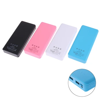 Tipo C USB Bateria de Armazenamento de Caixa de 8x18650 DIY Banco Móvel do Poder 5V Dupla Carregador do Telefone Móvel de Caso Para o IPhone X Para Samsung S10 Plus
