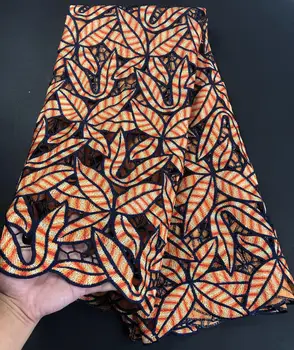 Novo Design Africano de Cabo de Tecido de Renda 2020 Suíço em Voile de Laço bordado francês Malha de Tecido de Renda Alta qualidade CHYG1 (17)