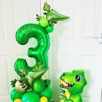 50pcs Mini-Dinossauro folha de balão meninos balões de animais de crianças de dinossauro festa de aniversário do jurássico decorações de balão