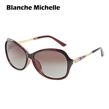 Blanche Michelle Novo Óculos de sol das Mulheres Polarizada Vintage UV400 Mulheres de Óculos de Sol Para a Condução de oculos gafas de sol mujer Com Caixa