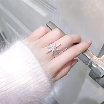 Exclusivo Senhora anel de prata 925 AAAAA Cúbicos de Zircônia Engajamento Banda de Casamento de Anéis para as mulheres de Noiva Dedo Presente da Jóia