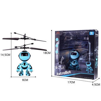 Novo Mini Drone RC Helicóptero, Aeronave de Voar Robô Voador Brinquedos de Bola de Brilho de Iluminação LED Quadcopter Dron Mosca Robô Brinquedos