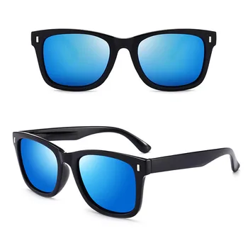 Moda masculina Óculos Polarizados Plástico Quadro UV400 Espelho de Proteção Vintage Condução Óculos, Lunetas De Vue Retrô para Mulheres