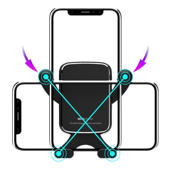 A gravidade do Suporte de Carro de Telefone de Suporte Flexível Universal de Carro de Gravidade Suporte Suporte Suporte do Telefone Móvel Para o iPhone Xr 11 Samsung