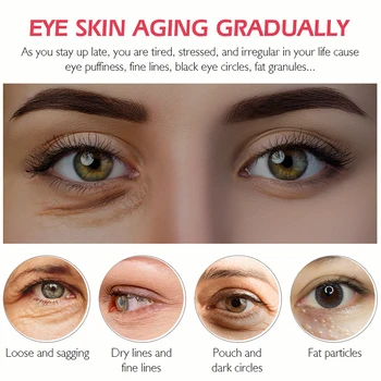 VIBRANTE GLAMOUR de Proteínas do Soro de Caracol Creme para os Olhos Anti-Envelhecimento Removedor de Rugas e olheiras Contra o Inchaço Levantamento de Endurecimento do Olho Cuidados