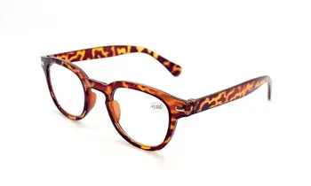 Moda Óculos Estilo Retro Rodada Homens Mulheres Alimentação +1.0-4.00 Óculos Gafas Lunetas De Aula Leopard