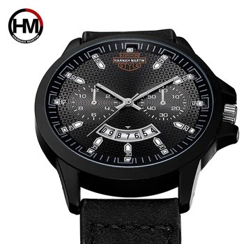 2019 Novo Hannah Martin Homens Relógio Marca de Topo Luxo Militar do Esporte Relógio de Homens Relógio de Moda Relógios Relógio Saati hombre relojes