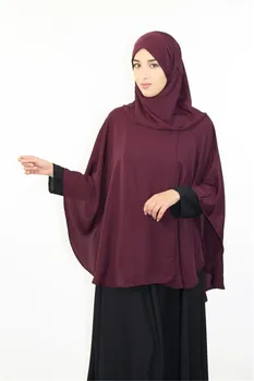 Muçulmano jilbab Musulman de modo hijab femme musulman dubai abaya para a oração roupas khimar abaya islã árabe mulheres de roupas