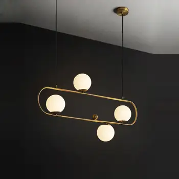 Nórdicos, Ferro, Vidro, Ouro Branco designer LED Lâmpada LED de Luz.Luzes Pingente.Luminária.Pingente de luz Para a Sala de Jantar
