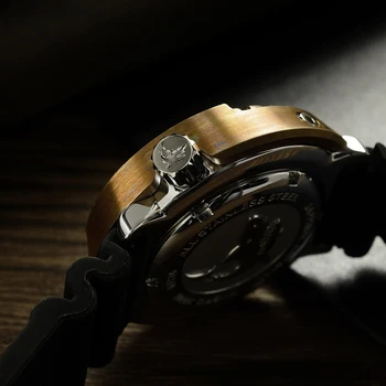 San Martin SBBN015 Homens Relógio Automático de Moda de Bronze Relógios de mergulho de Bronze armadura 300m Resistente à Água NH36 MOV NÃO relógio de Pulso