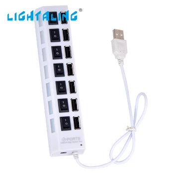 Lightaling de Alta Qualidade com 7 portas USB E Caixa de Bateria Com Porta Usb Para a Construção de Blocos de Tijolos Kit de Luz