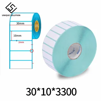 Etiqueta etiqueta de Papel de impressão térmica em papel 30*10*3300PCS Impermeável impressão de código de barras da Etiqueta do papel de impressão de etiquetas de papel