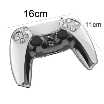 Hard Shell Tampa do Controlador Superfície da Pele, Protetor de Shell Compatível Para Sony Playstation PS5 Duplo Sentido Controlador sem Fio