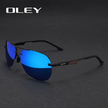 OLEY dos Homens Óculos de sol de Marca Designer Piloto Polarizada Masculina Óculos de Sol Óculos de Gafas Oculos de sol Masculino Para Homens Y7558