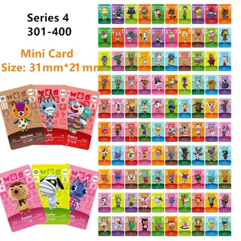 Série 1 2 3 4 100Pcs Animal Crossing Mini NFC Moradores Jogo de Cartas ACNH Ntag215 Marcas de Cartões de boas-Vindas opção NS Wii U