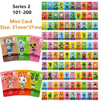 Série 1 2 3 4 100Pcs Animal Crossing Mini NFC Moradores Jogo de Cartas ACNH Ntag215 Marcas de Cartões de boas-Vindas opção NS Wii U