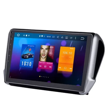 Carro Rádio Estéreo para Peugeot 208 2008 Octa Core, 4G+32G Android 9.0 GPS de Navegação Multimédia Sentou-se Navi MirrorLink Acessórios
