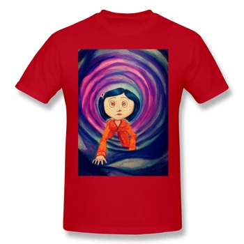 Coraline Jones T-Shirt Engraçada Tees O Pescoço Algodão Coraline Roupas Humor T-Shirt
