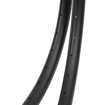 29er DH/AM/XC/Enduro de Mountain Bike Aro de Carbono Hookless/Assimétrica Tubeless Ready Aros Para Rodas MTB 24/27/30/35/40/Largura de 50mm