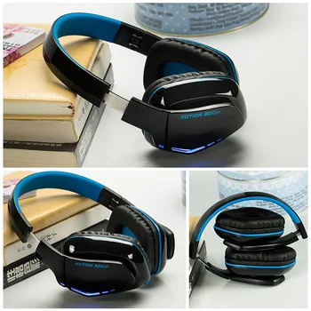 B3506 Bluetooth Wireless Gaming Headset Dobrável Fones de ouvido com Microfone Chamada de Telefone mãos-livres Fones de ouvido para Telefone Portátil do PC