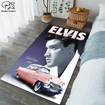 Elvis Presley tapete Quadrado Anti-Derrapante Área Tapete 3D Tapete antiderrapante, Tapete Sala de Jantar, Sala de estar Macio Quarto estilo Tapete-03