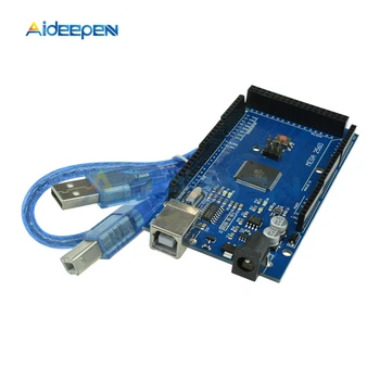 MEGA2560 MEGA 2560 R3 ATmega2560-16AU CH340 CH340G Placa Com Cabo USB Compatível Para Arduino