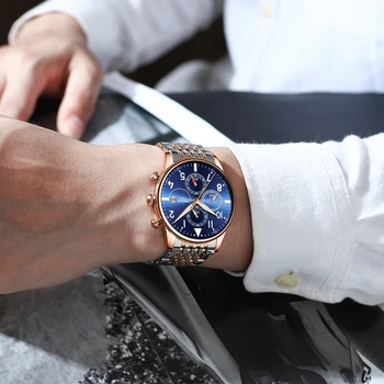 Homens Assista NIBOSI Impermeável de Quartzo Relógios de homens de Negócios Topo de Marca de Luxo Relógio Casual Militar Relógio do Esporte Relógio Masculino