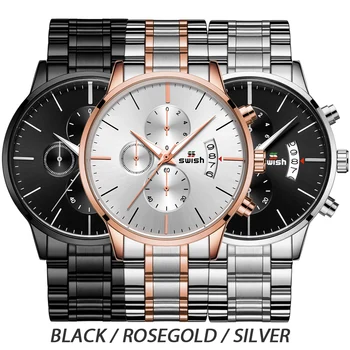 SWISH 2020 Ver os Homens de Luxo Famosa Marca de Topo, masculina Casual de Moda de relógios de Desporto Relógios de pulso de Quartzo Cronógrafo Reloj Hombre