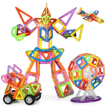 300pcs Mini Magnético Designer de Construção do Modelo de Conjunto e edifícios 3D DIY Tijolos, Blocos de Brinquedos Educativos Para crianças-crianças presentes do bebê
