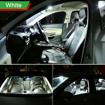 6pcs Livre de erros Automático de Lâmpadas de LED de Carro Interior Dome Luz de Leitura Tronco Lâmpada Para Jeep Compass 2017 2018 2019 Acessórios