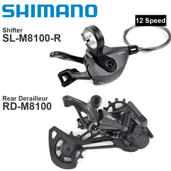 SHIMANO DEORE XT M8100 12v grupo de btt bike bicicleta 1x12-velocidade SL+RD M8100 desviador traseiro com o lado direito shifter Original