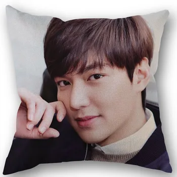 Nova Chegada de Lee Min Ho KPOP Roupa de cama de Algodão Quadrado com Zíper fronha Para o Office Família Personalizar a Sua Imagem 45*45cm